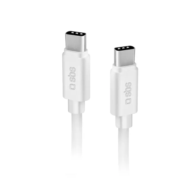 sbs-usb-c-auf-usb-c-ladekabel-silikon-1-5-m-wei image 1
