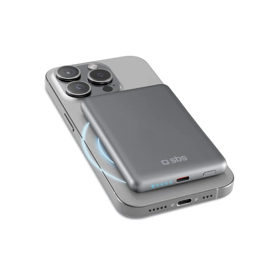sbs-power-bank-5000-mah-magsafe-wireless-15w-schwarz image 1