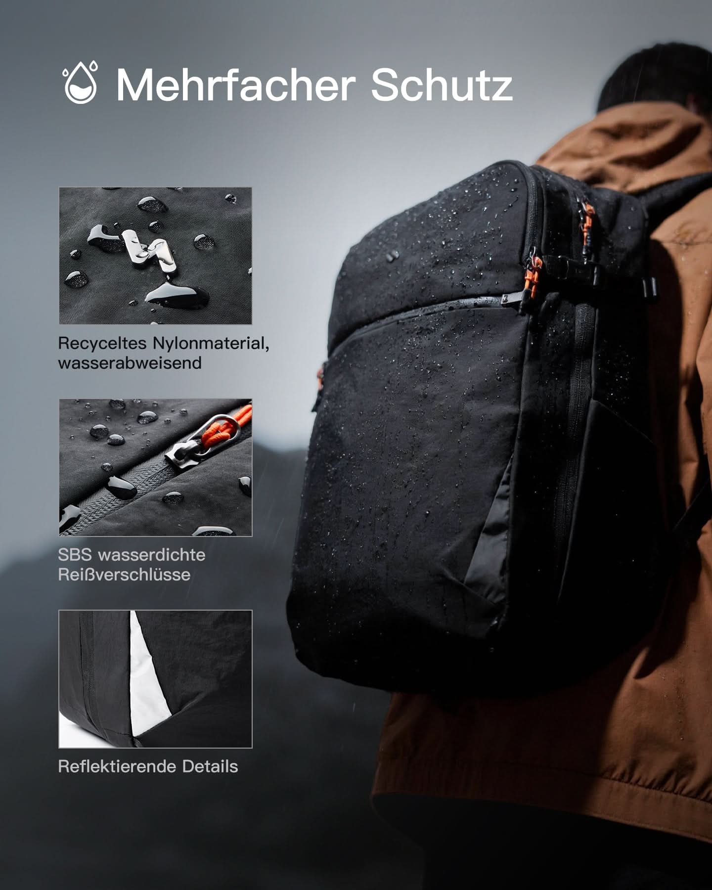 inateck-lightour-bpx35-reiserucksack-38-5-46l-16-zoll-erweiterbar image 5