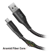 sbs-unbreakable-usb-micro-usb-kabel-1m-aramid-schwarz image 2