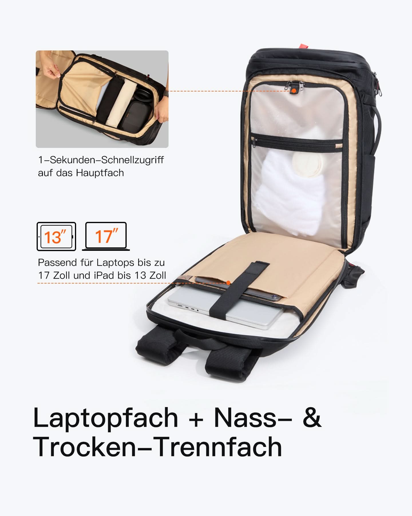inateck-lightour-bpx31-reiserucksack-40l-schwarz-17-zoll image 3