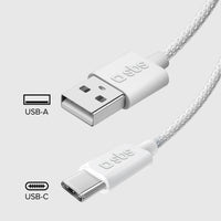 sbs-usb-a-auf-usb-c-kabel-1-5-m-textil-mit-klettband image 2