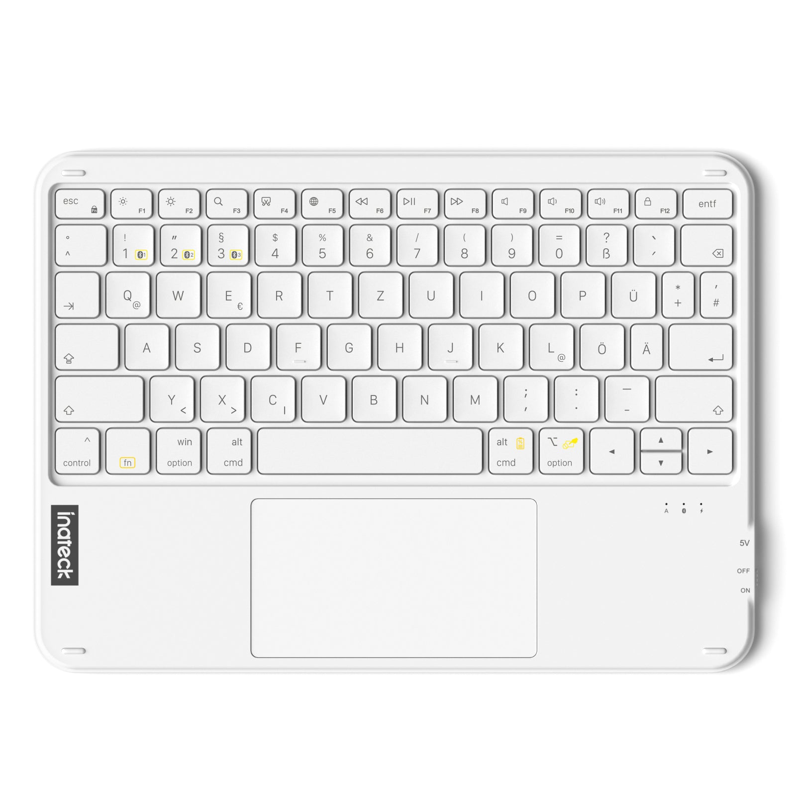 inateck-kb01105-tablet-tastatur-kabellos-qwertz-grau-trackpad image 8