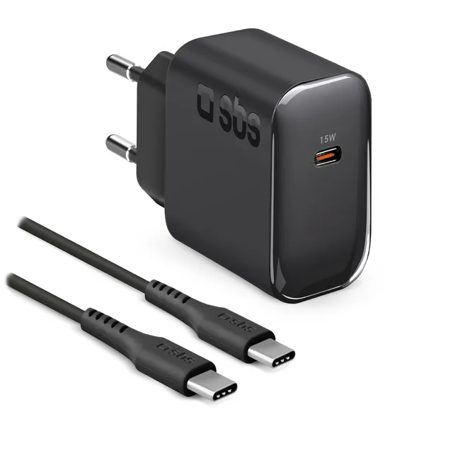sbs-wall-chargers-ladeset-15w-usb-c-netzteil-1m-kabel image 1