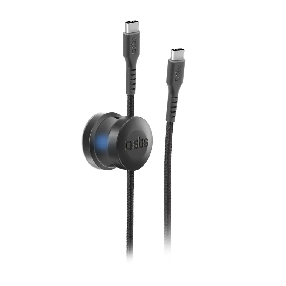 sbs-usb-c-ladekabel-mit-magnet-halter-stoff-usb-c image 1