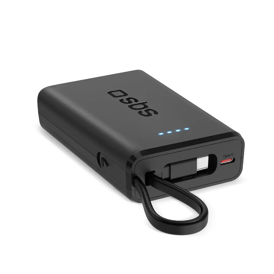 sbs-powerbank-10000-mah-20w-pd-mit-usb-c-kabel-schwarz image 1