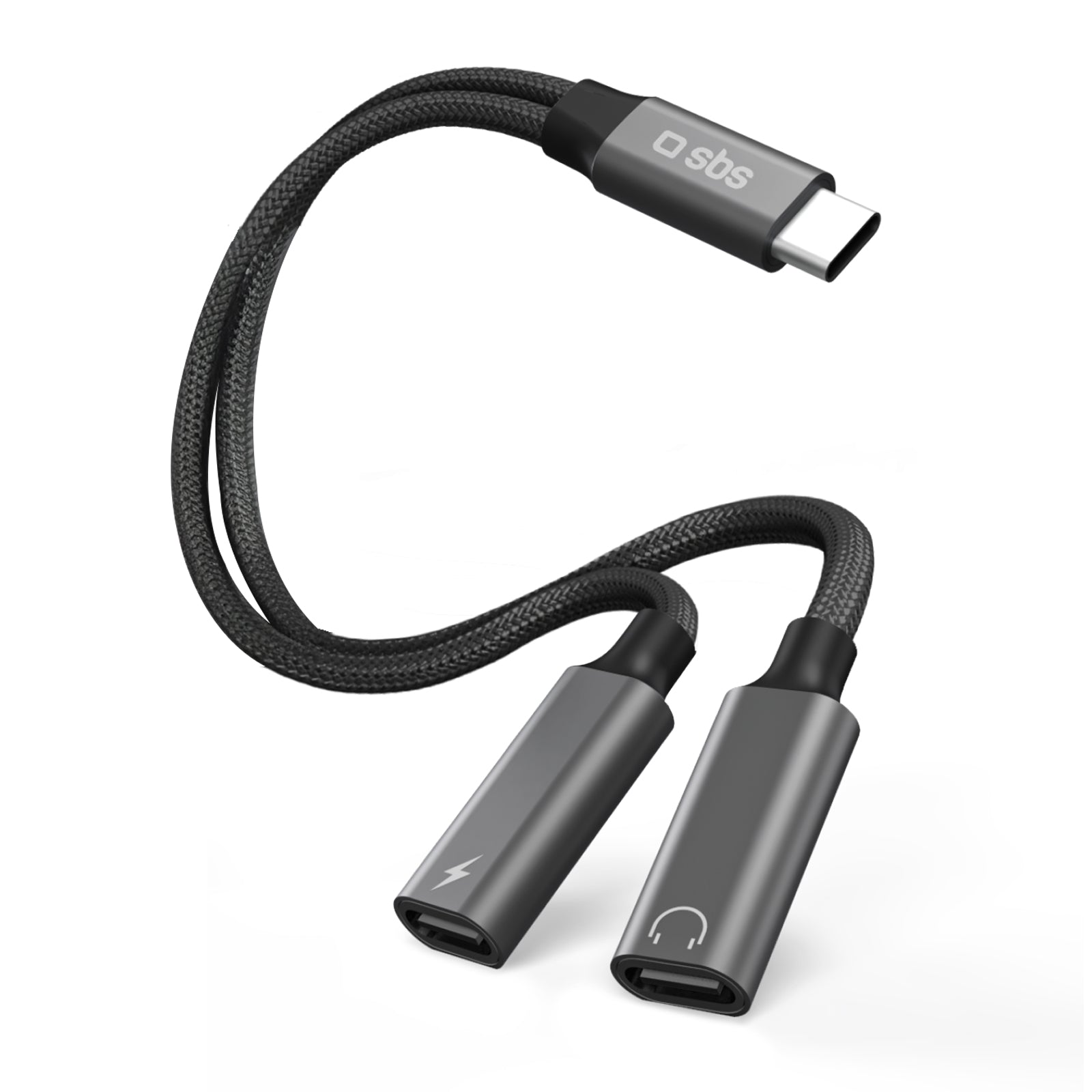 sbs-usb-c-audio-lade-adapter-splitter-60w-13-cm image 1