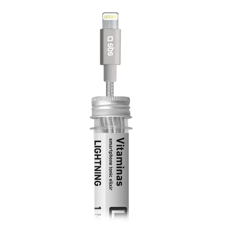 sbs-vitaminas-usb-lightning-kabel-1m-datenkabel-ampulle image 1