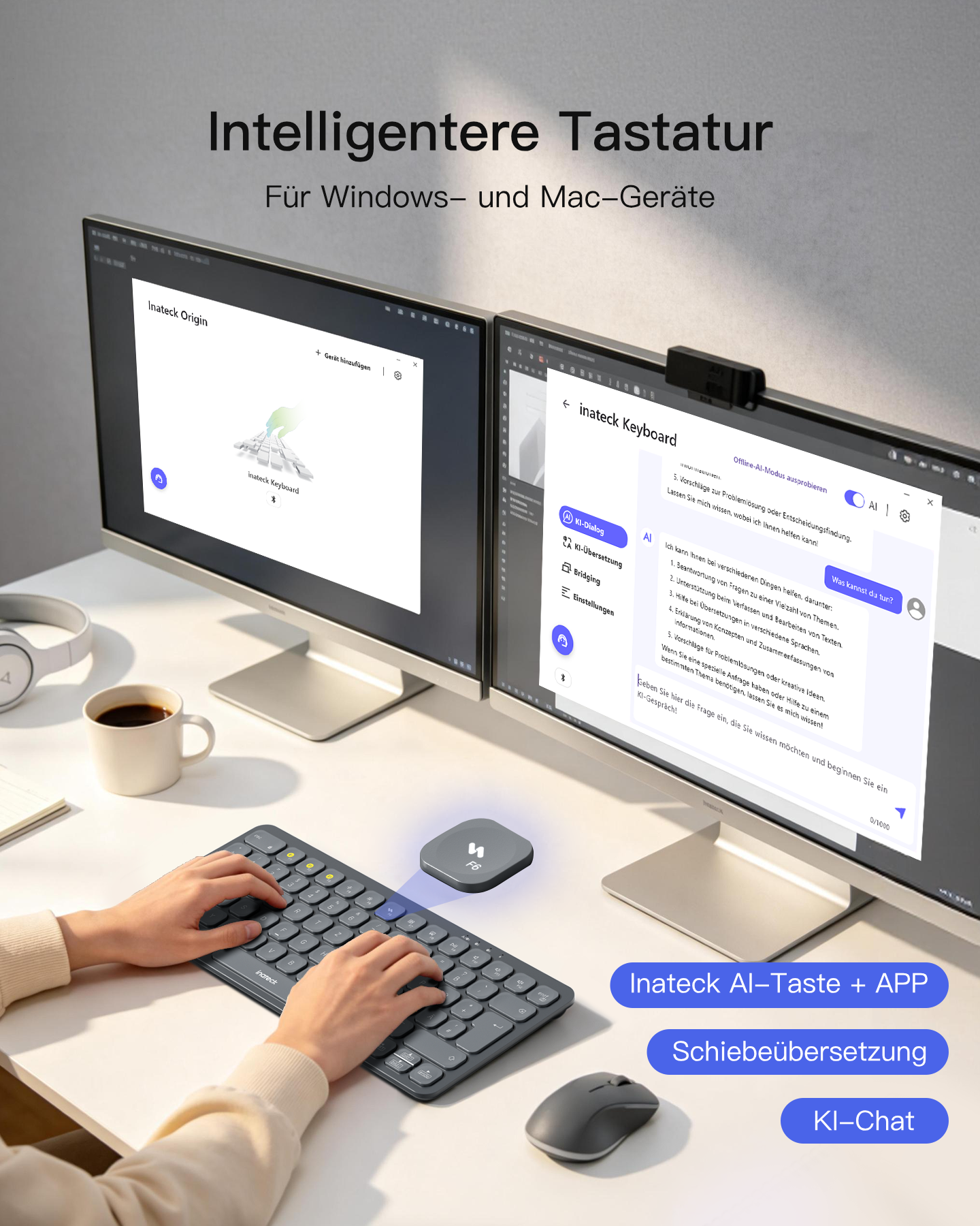 inateck-kb107-bluetooth-tastatur-qwertz-mit-ki-taste-ergonomisch image 8