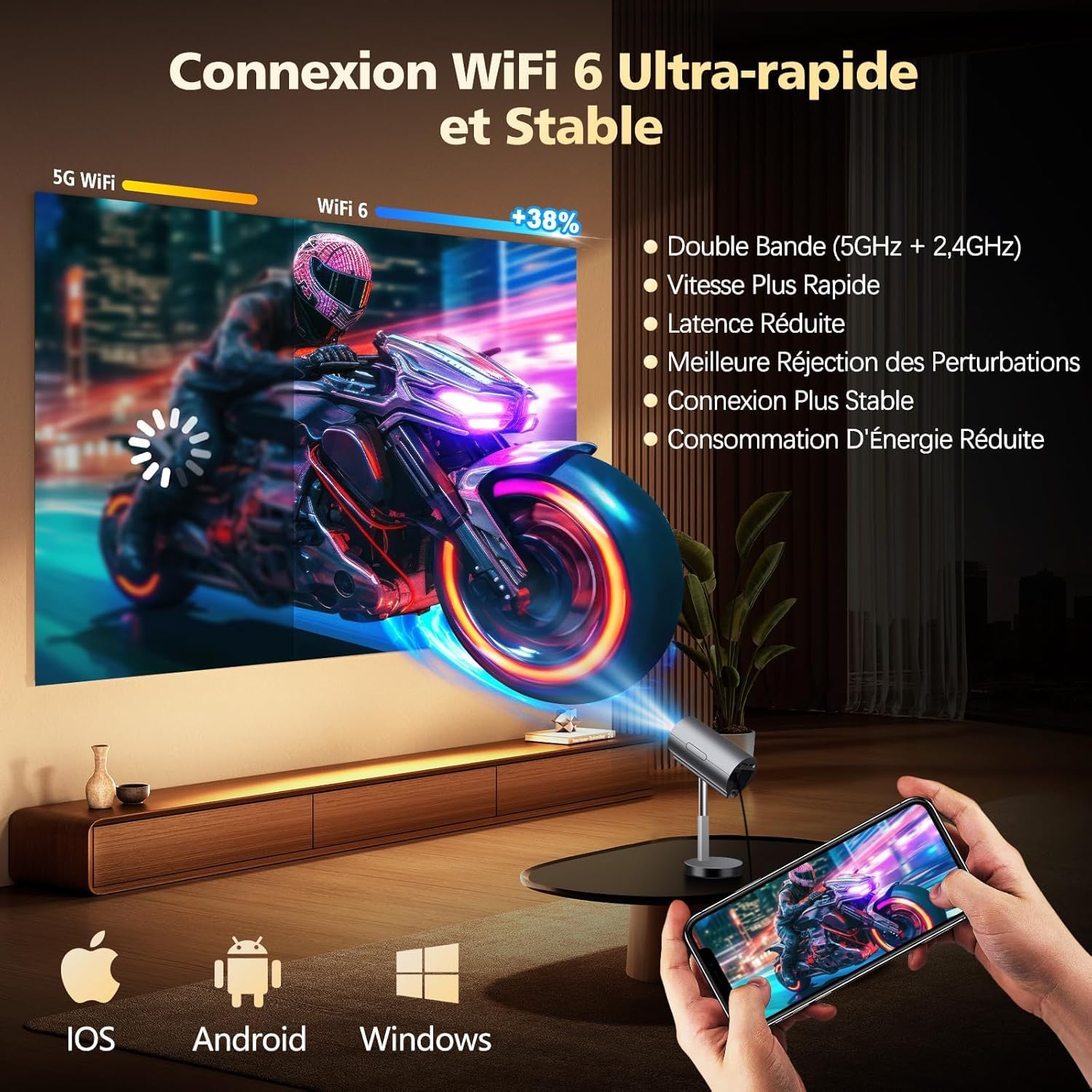 vgke-retro-mini-beamer-full-hd-4k-wifi6-mit-teleskopfuss image 6