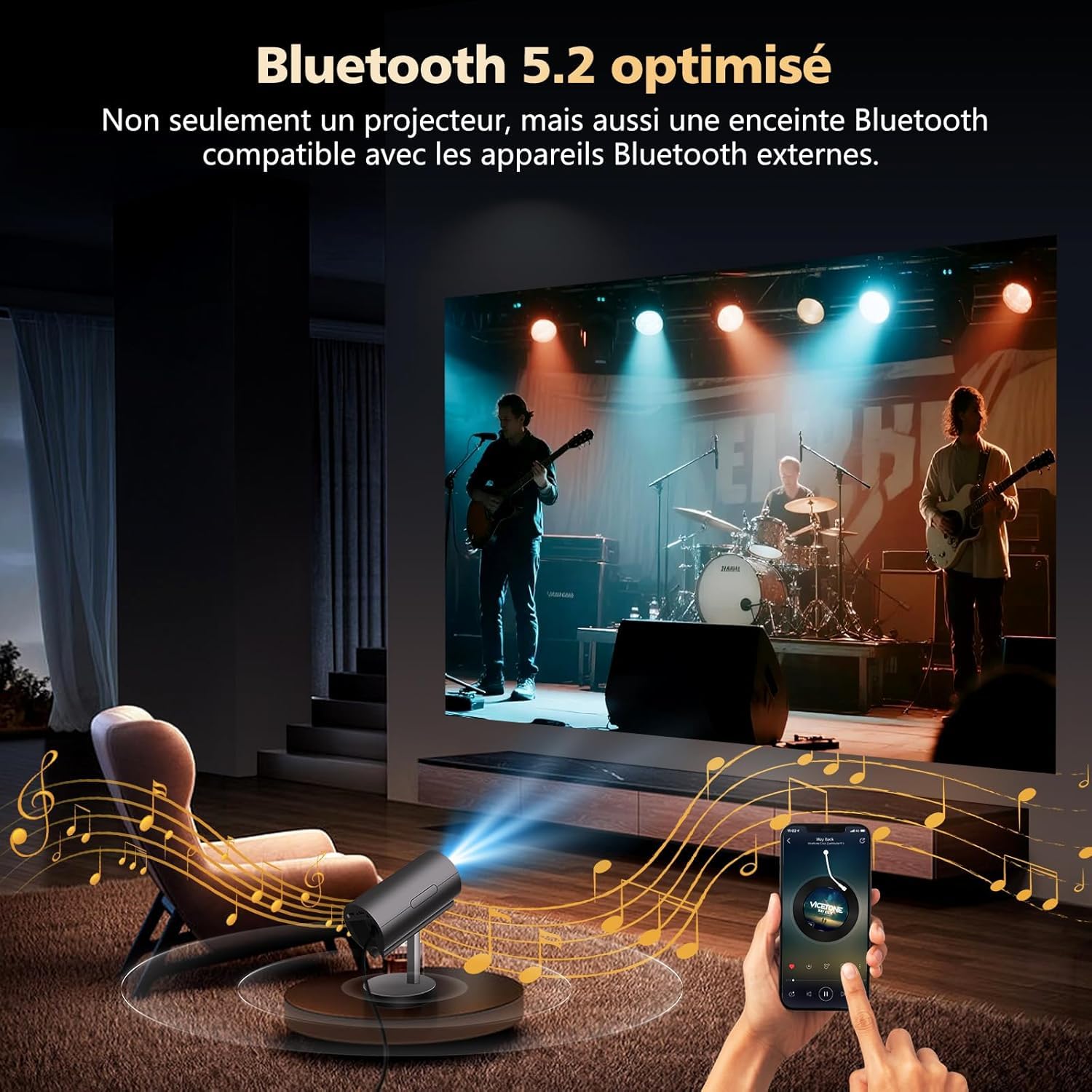 vgke-retro-mini-beamer-full-hd-4k-wifi6-mit-teleskopfuss image 7