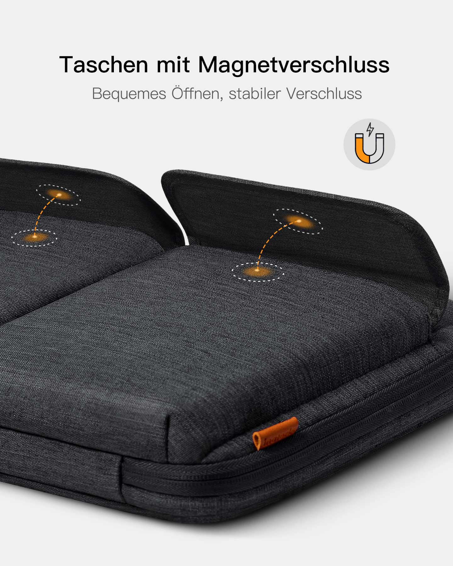 inateck-edgekeeper-lb03008-laptoptasche-15-6-zoll-schwarzgrau image 7