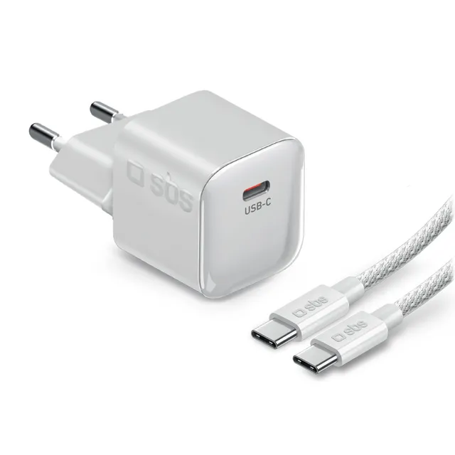 sbs-wall-chargers-usb-c-pd-30w-set-mit-kabel-1-5m image 1