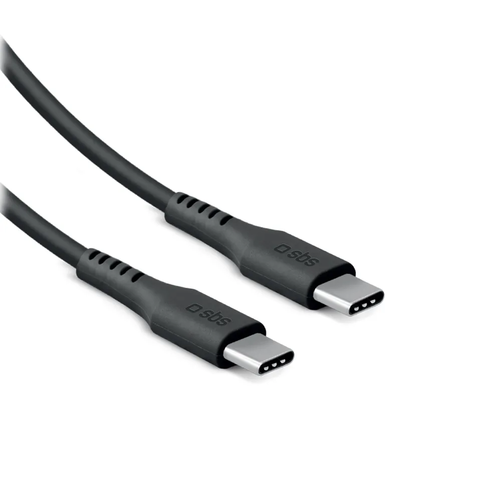 sbs-charging-usb-c-2-0-kabel-100w-3m-schnellladekabel-schwarz image 1