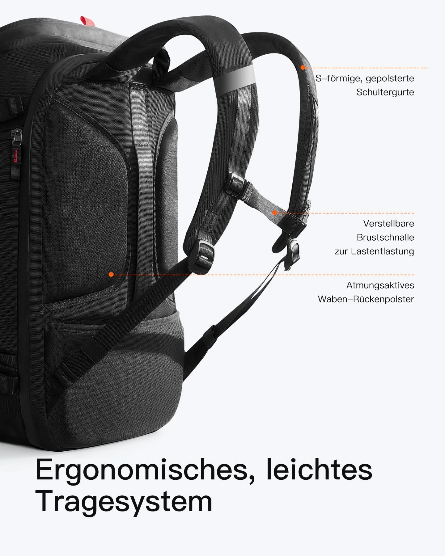 inateck-lightour-bpx31-reiserucksack-40l-schwarz-17-zoll image 8