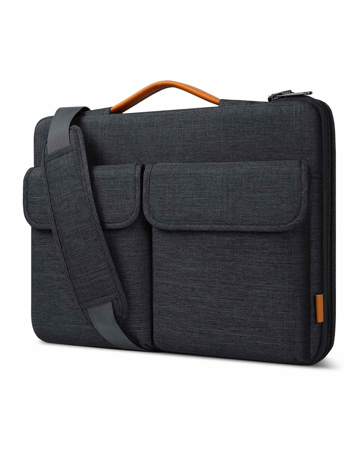 inateck-edgekeeper-lb03008-laptoptasche-15-6-zoll-schwarzgrau image 1