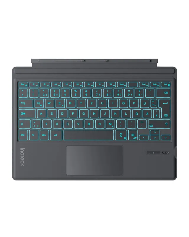 inateck-ai-kb02027-surface-pro-tastatur-qwertz-grau-beleuchtet image 1