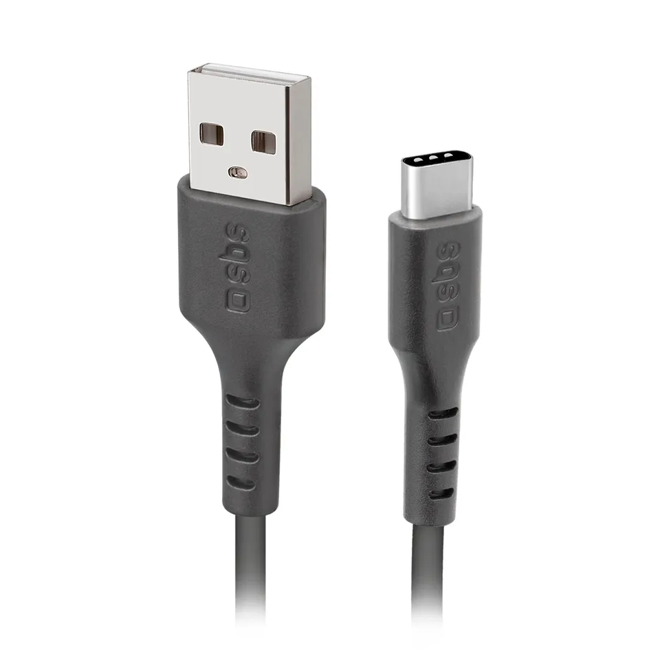 sbs-usb-c-ladekabel-2-m-datenkabel-usb-2-0-schwarz image 1
