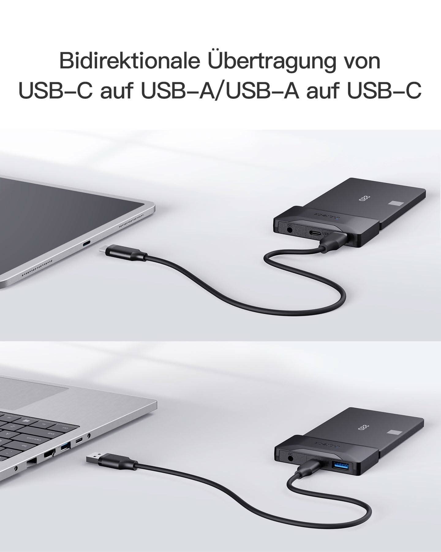inateck-ua1006-sata-usb-adapter-2-5-3-5-zoll-mit-netzteil image 2