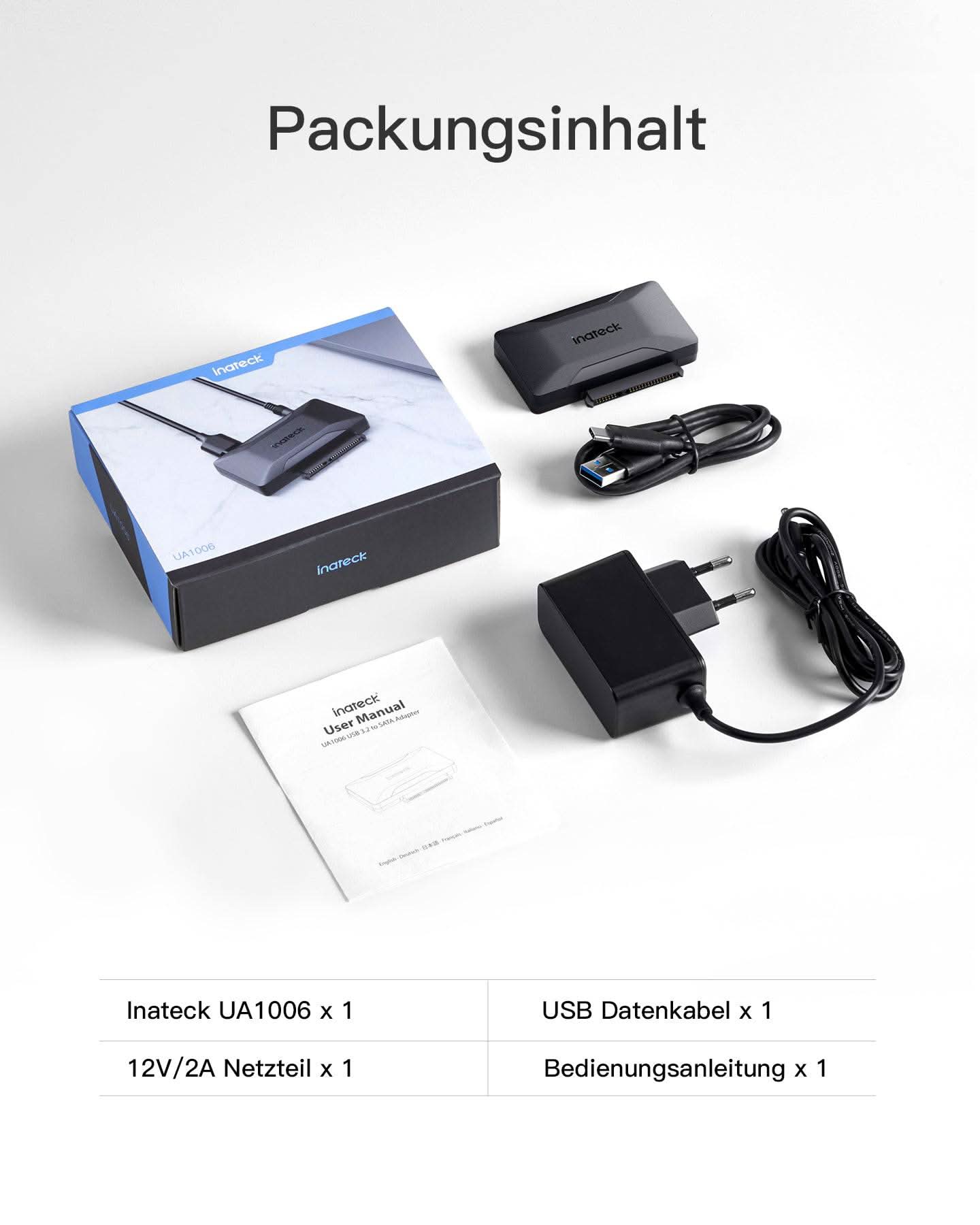 inateck-ua1006-sata-usb-adapter-2-5-3-5-zoll-mit-netzteil image 7