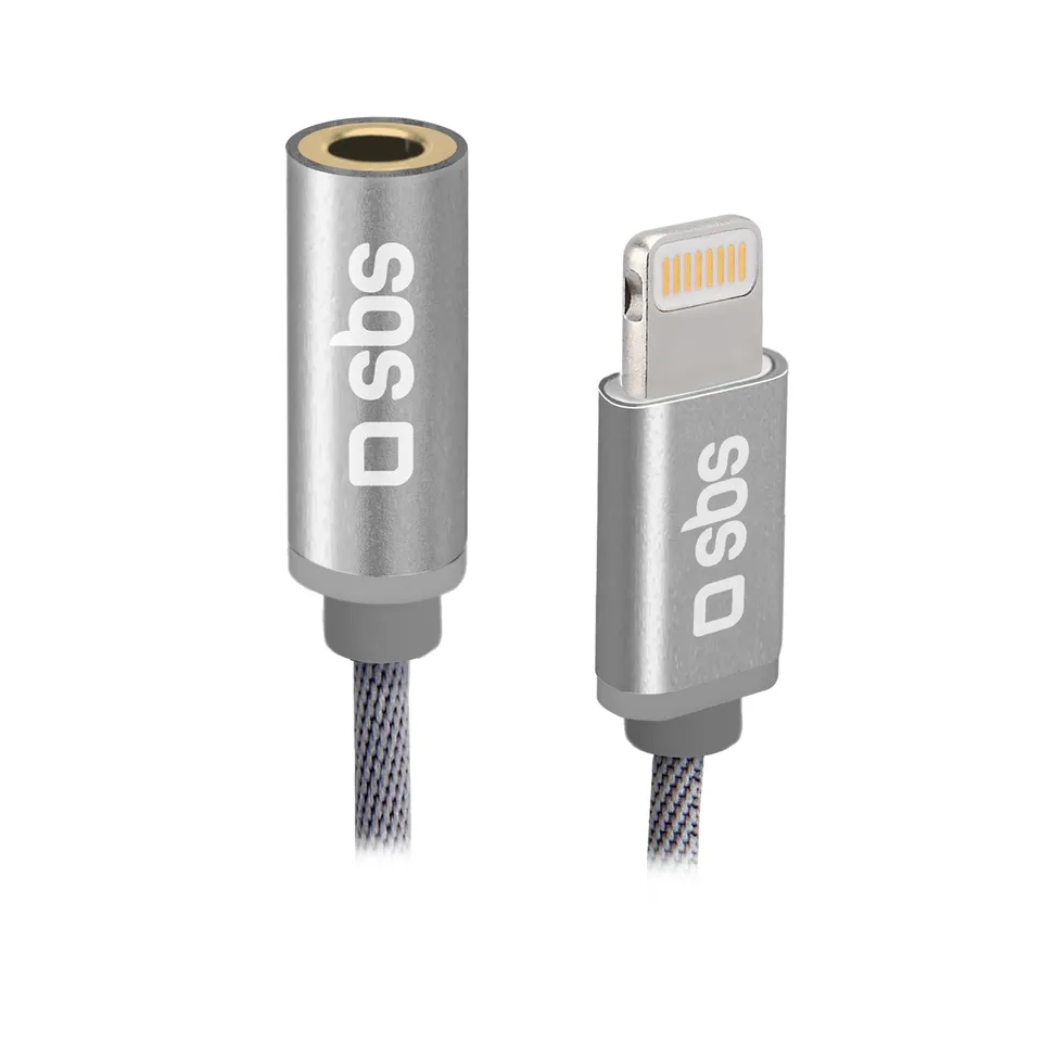 sbs-lightning-auf-klinke-adapter-3-5-mm-15-cm-mfi-textil image 1