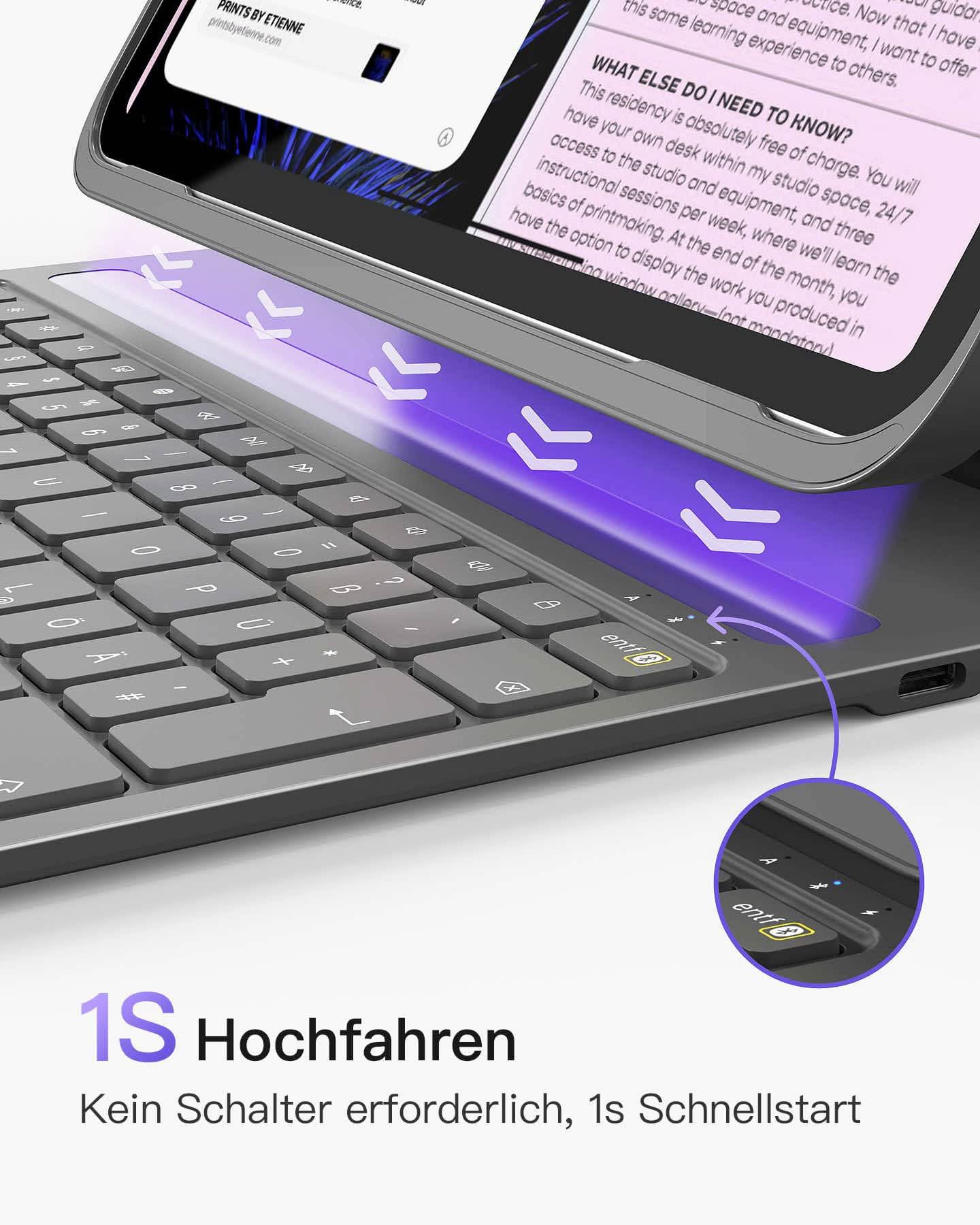 inateck-bk2007-air-tap-tastatur-h-lle-ipad-11-qwertz-grau image 2