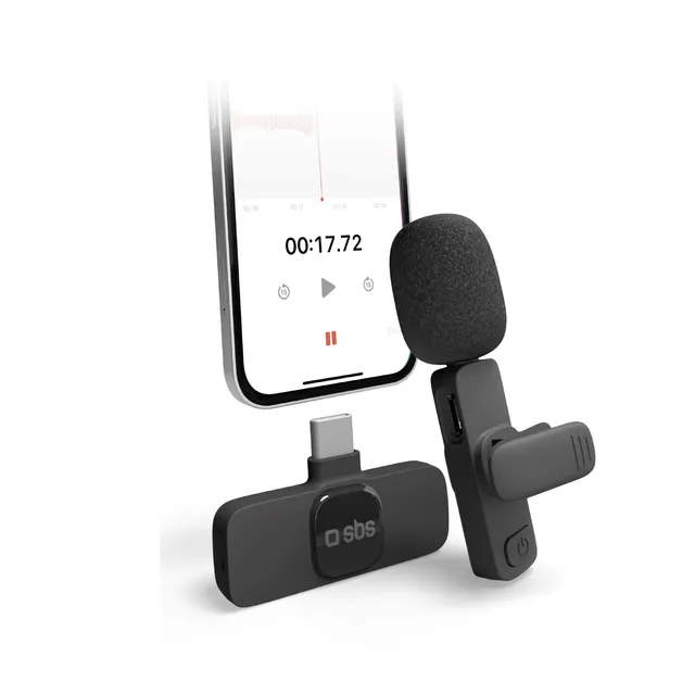 sbs-audio-and-music-funkmikrofon-usb-c-mit-clip-20m image 1
