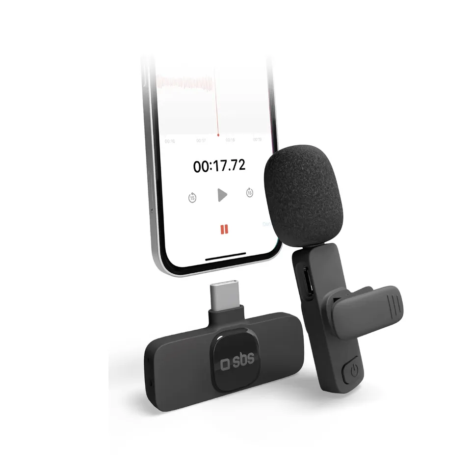 sbs-audio-and-music-funkmikrofon-usb-c-mit-clip-20m image 1