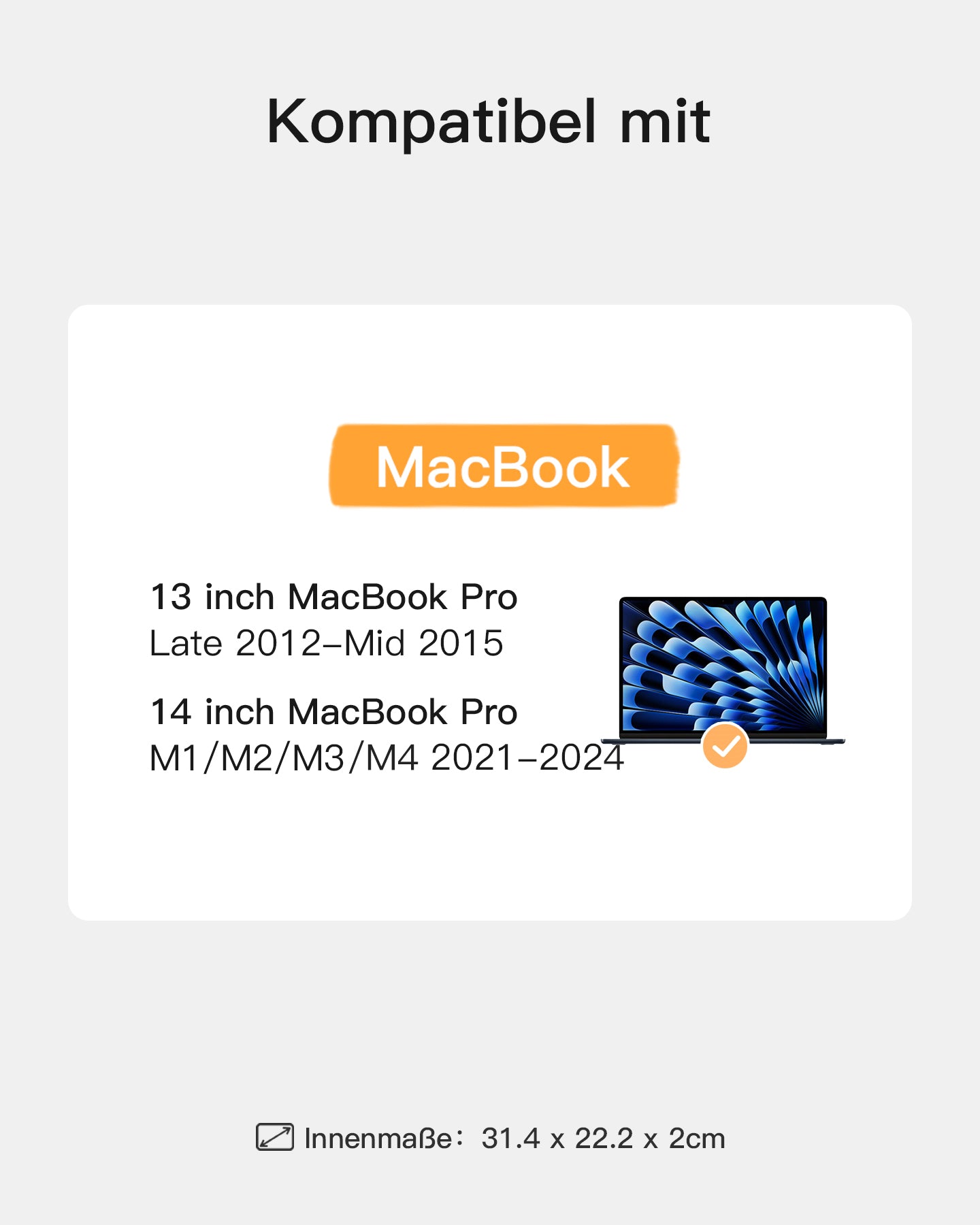 inateck-edgekeeper-lb02006-laptoptasche-13-zoll-grau-schutz image 4