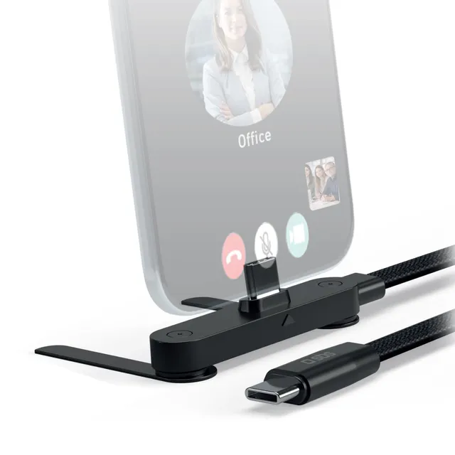 sbs-usb-c-kabel-60w-1-m-mit-stand-geflochten image 1