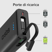 sbs-powerbank-10000-mah-20w-pd-mit-usb-c-kabel-schwarz image 4