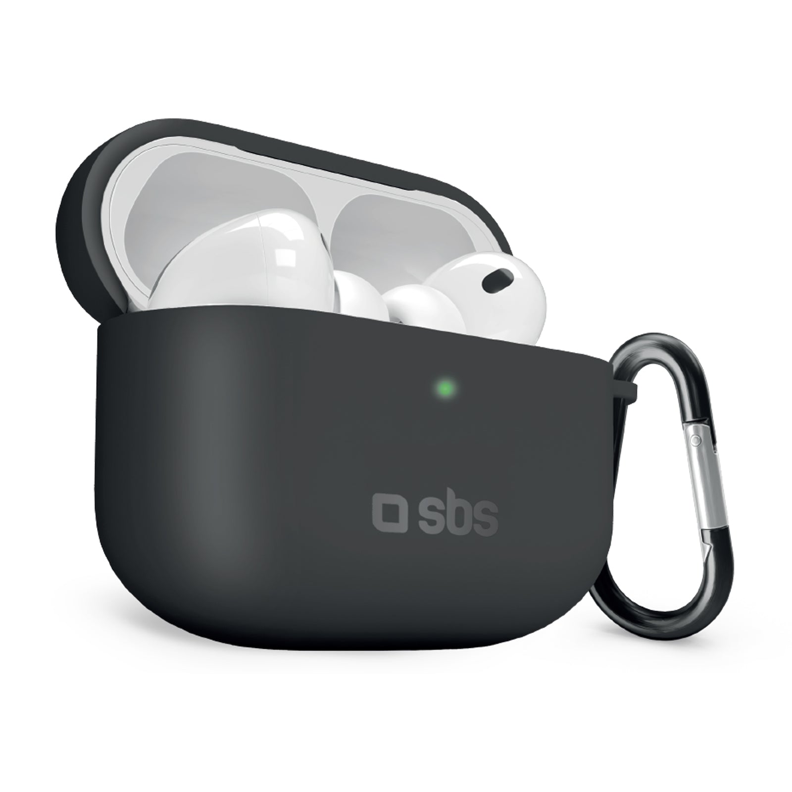 sbs-airpods-pro-3-silikonh-lle-case-schwarz-mit-clip image 1