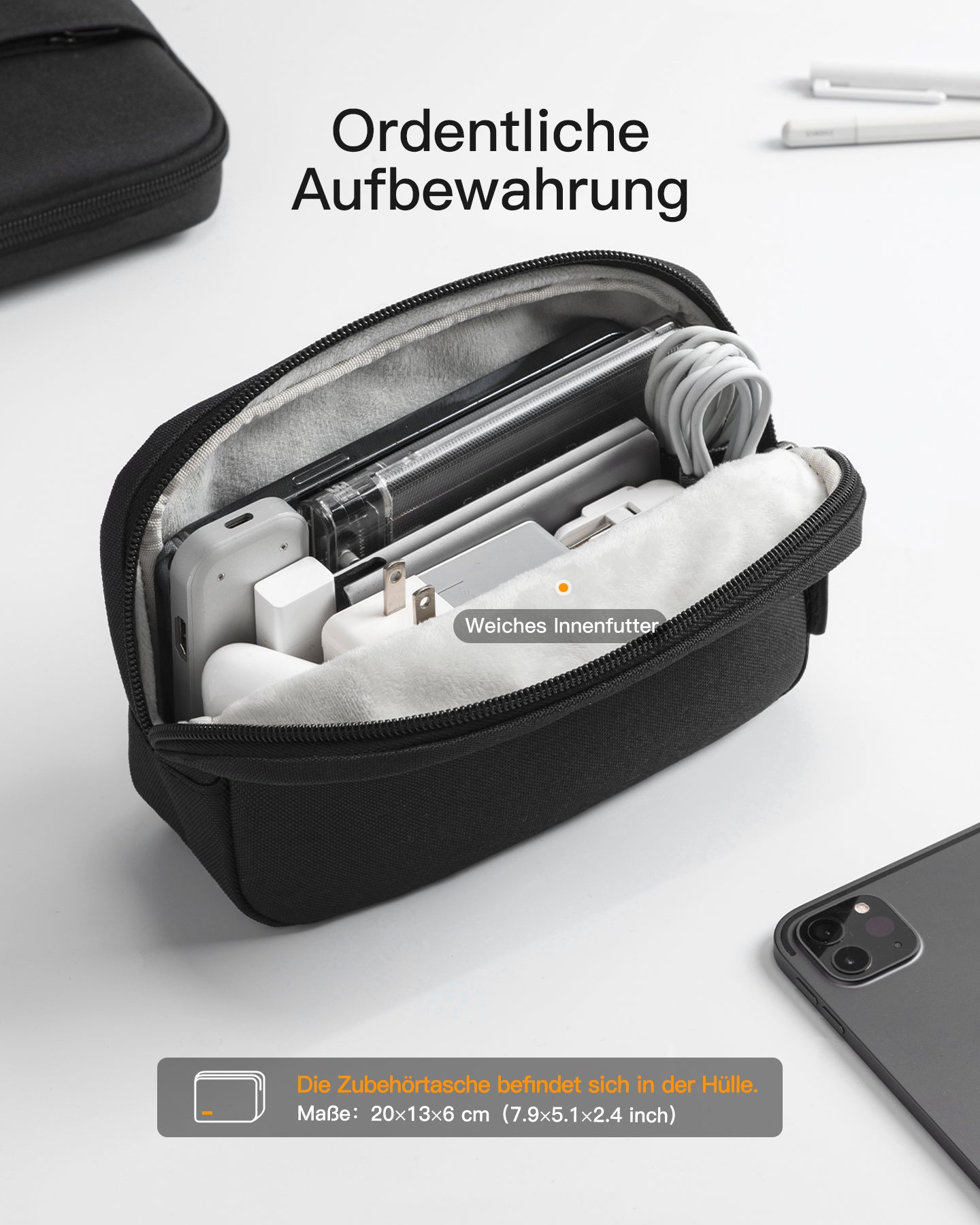 inateck-edgekeeper-lb01011-laptoptasche-13-zoll-schwarz image 7