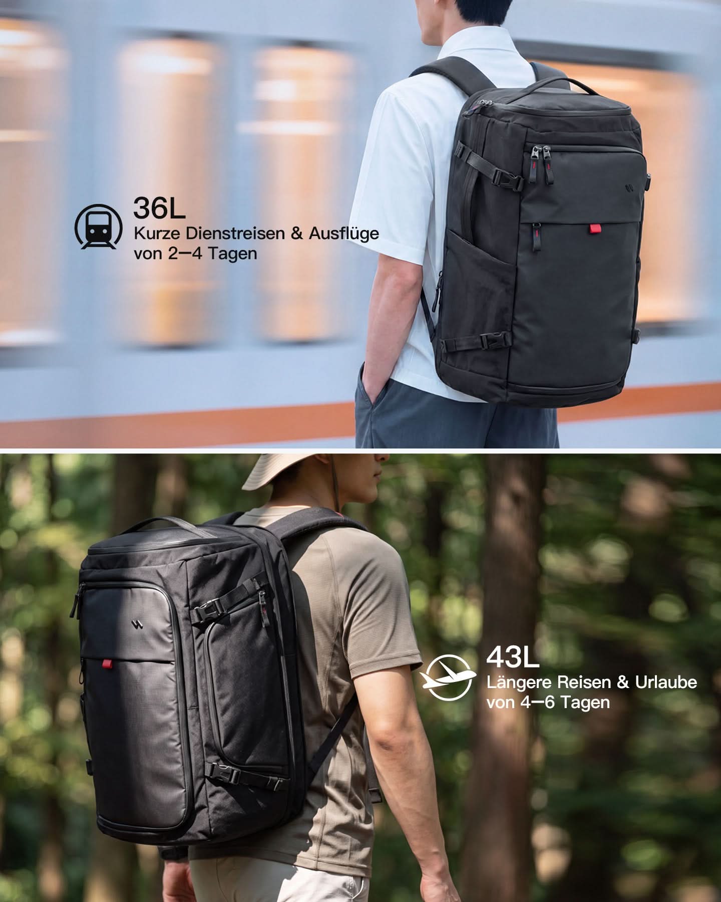 inateck-lightour-bpx36-reiserucksack-36-43l-handgep-ck image 6