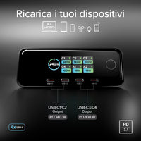 sbs-wall-chargers-240w-ladestation-6-ports-tft-display image 8