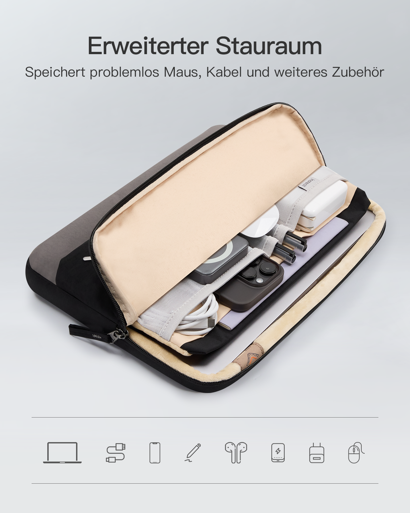 inateck-lbt11-edgekeeper-laptop-h-lle-13-schwarz-fach image 6