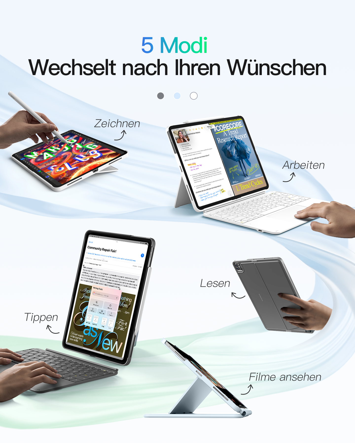 inateck-ace-touch-kb04122-13p-tastaturh-lle-ipad-pro-13-qwertz image 4