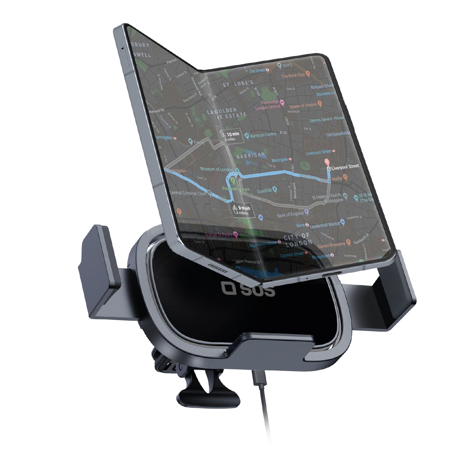 sbs-holders-autohalterung-wireless-15w-f-r-foldable-schwarz image 1