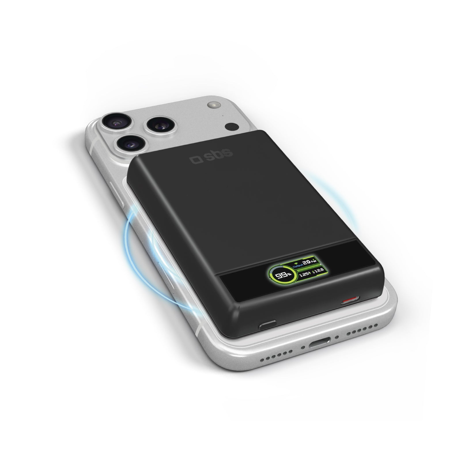 sbs-power-bank-10000-mah-magsafe-powerbank-magnetisch-mit-display image 1