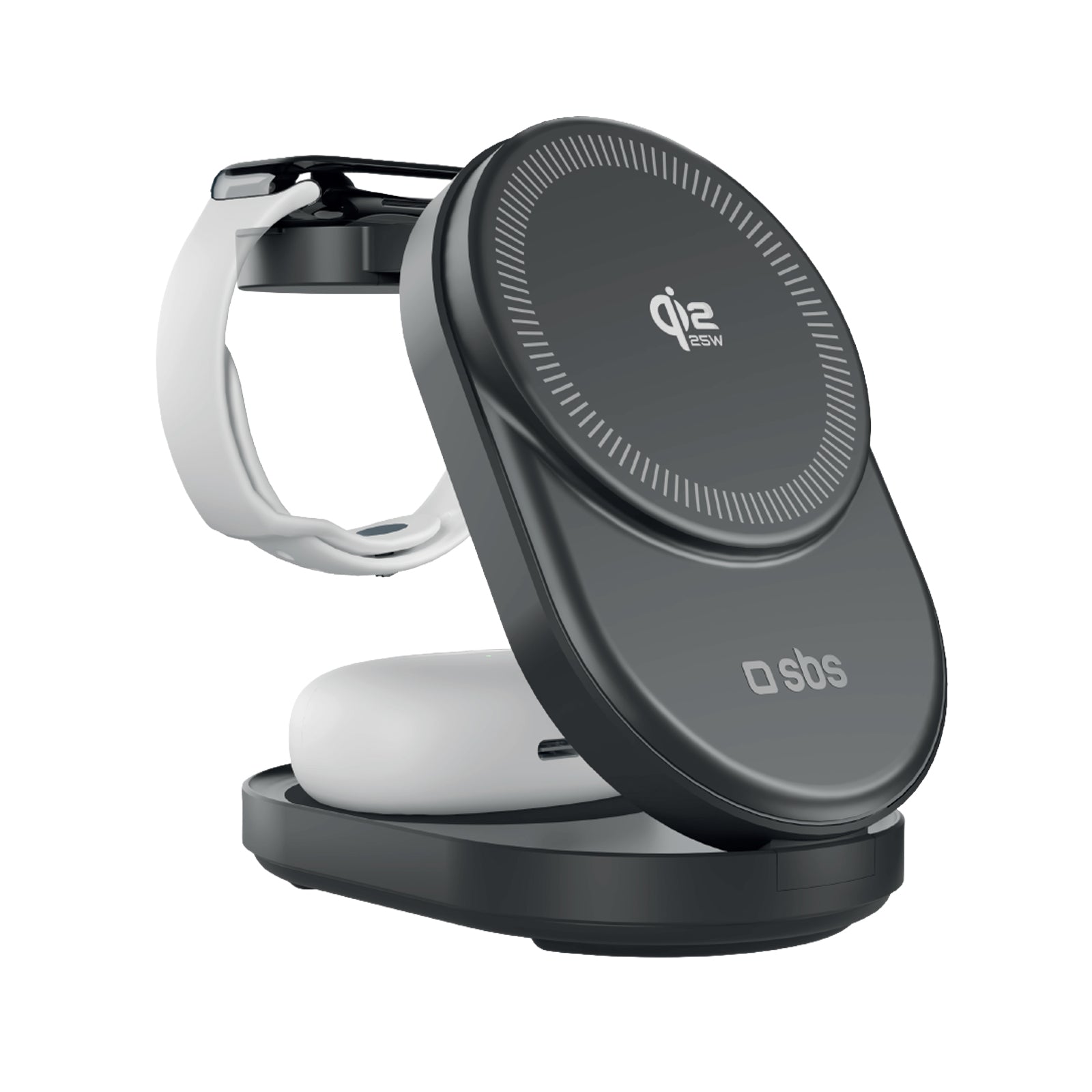sbs-qi2-2-25w-ladestation-3-in-1-faltbar-iphone-watch image 1