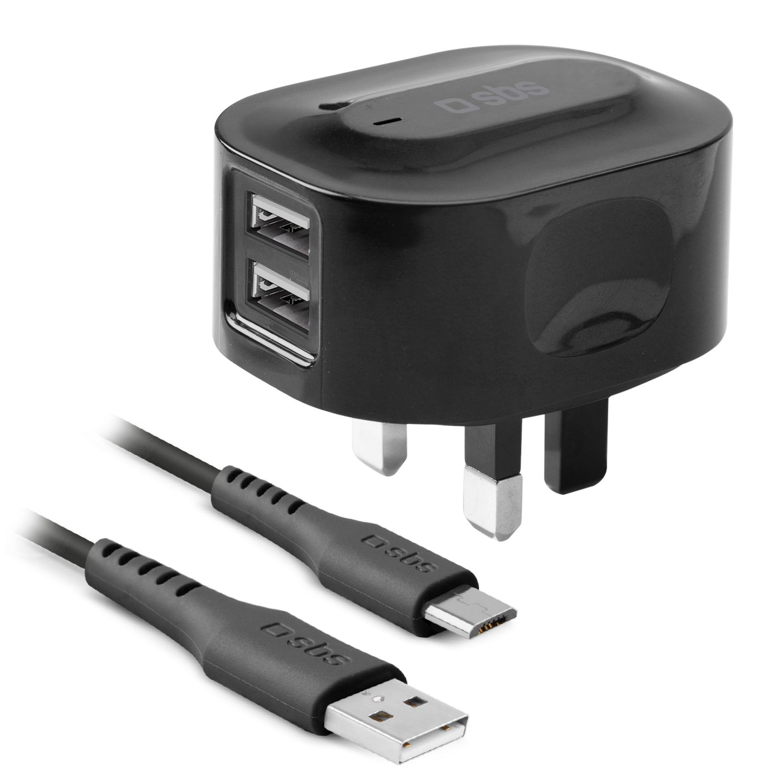 sbs-wall-chargers-uk-ladeset-usb-micro-usb-10w-1-m image 1
