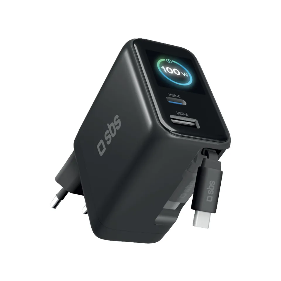 sbs-wandladeger-t-100w-usb-c-usb-a-display-kabel image 1