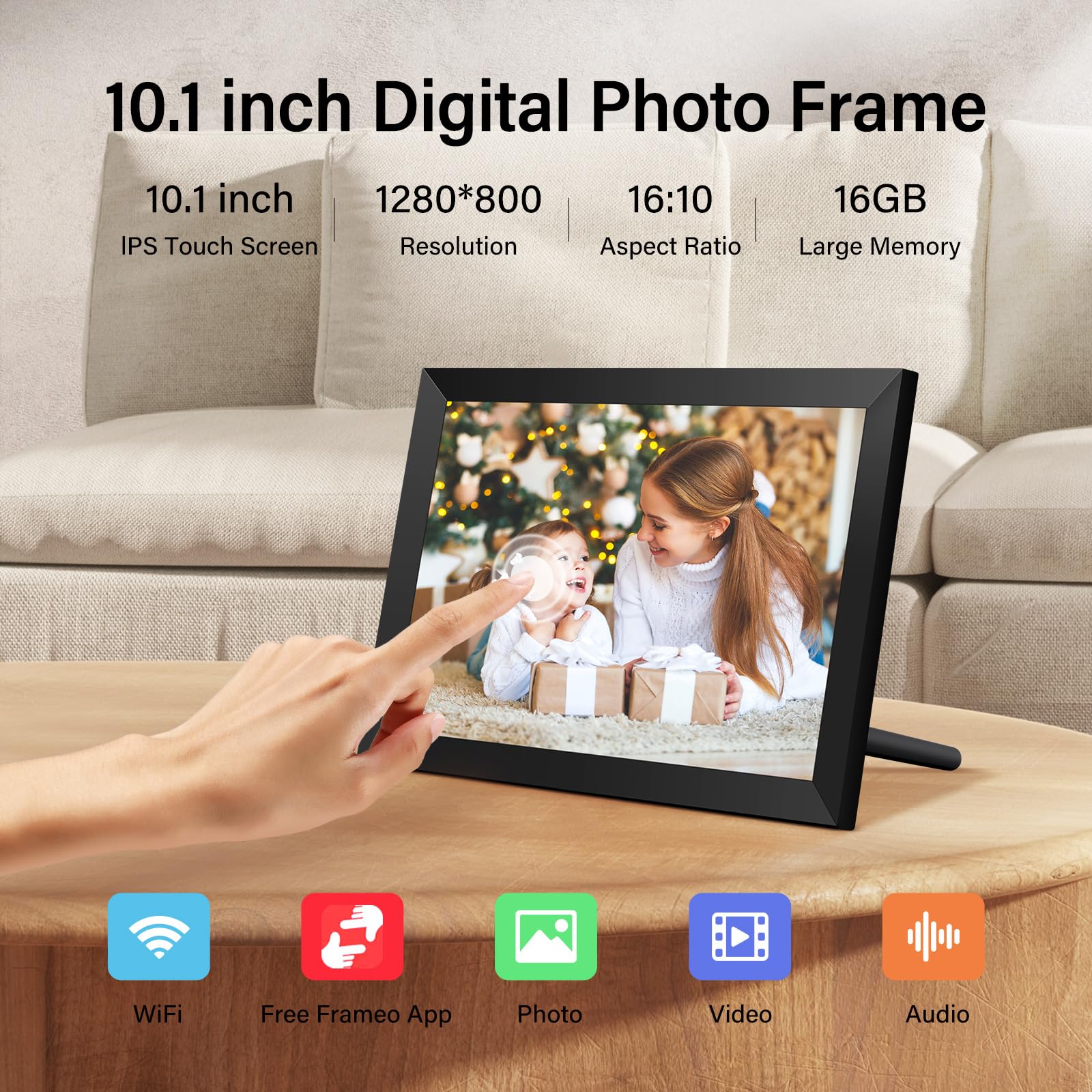 vgke-digital-photo-frame-digitaler-bilderrahmen-10-1-zoll-wlan-touchscreen image 2