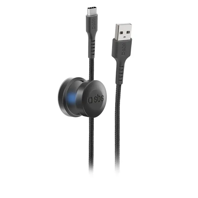 sbs-usb-a-auf-usb-c-kabel-mit-magnet-halter-gewebe image 1