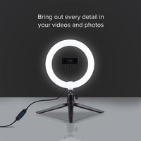sbs-led-ringlicht-20cm-stativ-handy-videolicht image 3