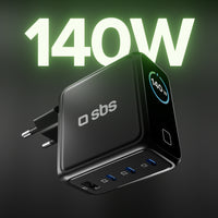 sbs-140w-gan-wandladeger-t-4-fach-mit-tft-display image 3