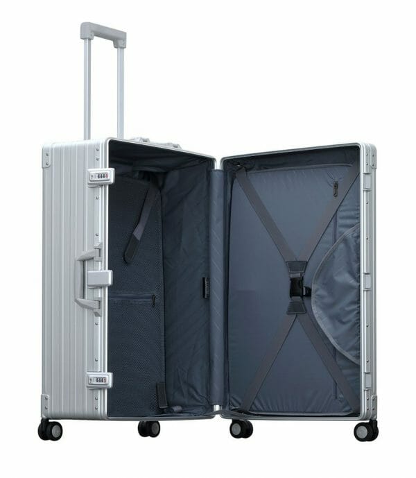aleon-checked-3028-reisekoffer-30-zoll-alu-xxl-platin image 5