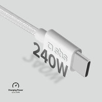 sbs-usb-c-kabel-240w-pd-1m-nylon-40-gbps-laptop image 4