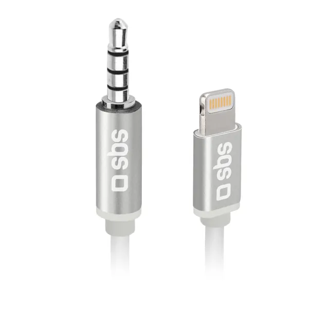 sbs-lightning-auf-klinke-adapter-3-5mm-1m-metall-iphone image 1