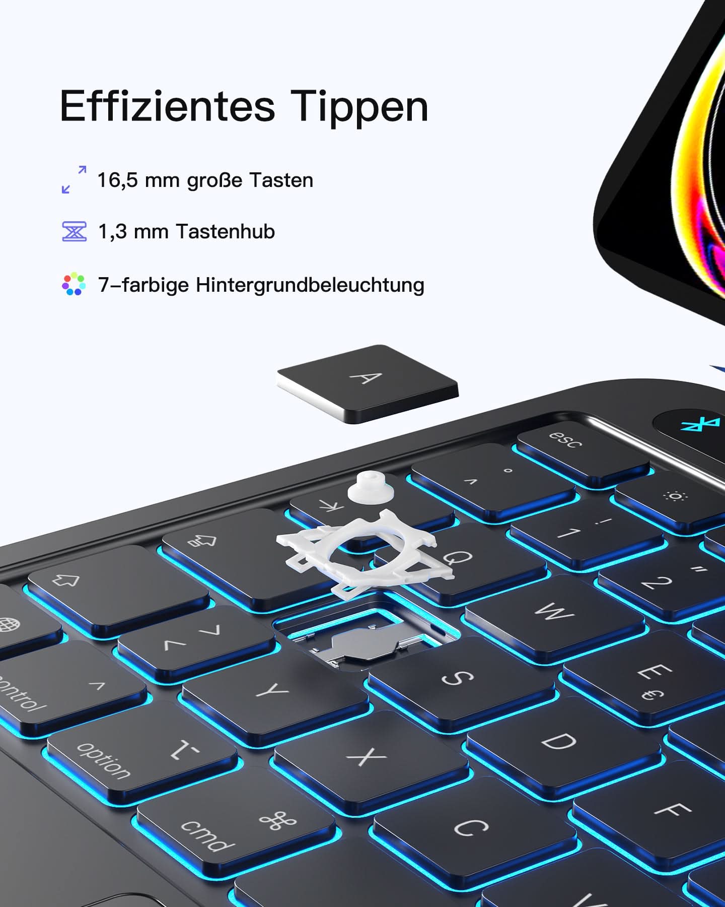 inateck-neomagic-kb903-10-ipad-tastatur-11-zoll-schwarz-led image 7